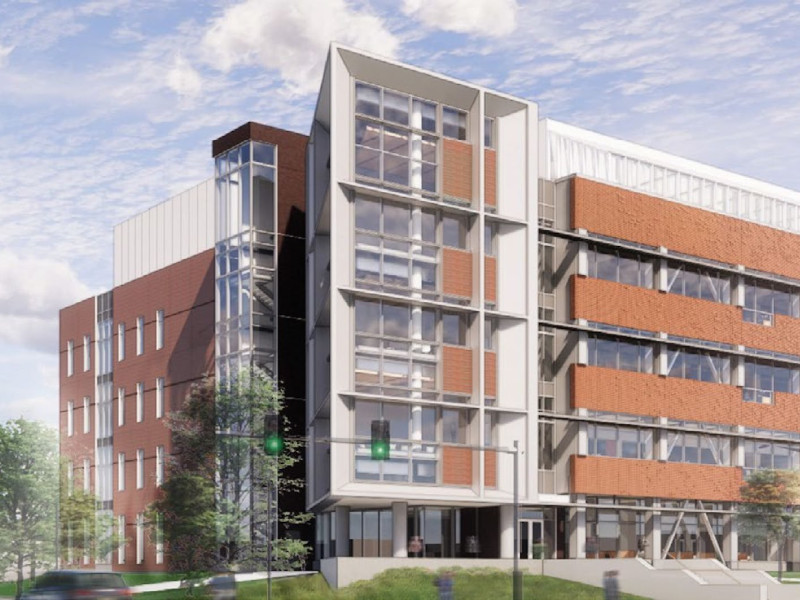 artist rendering of the exterior of the plant and environmental sciences building