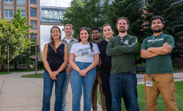 Group of Students posing outside