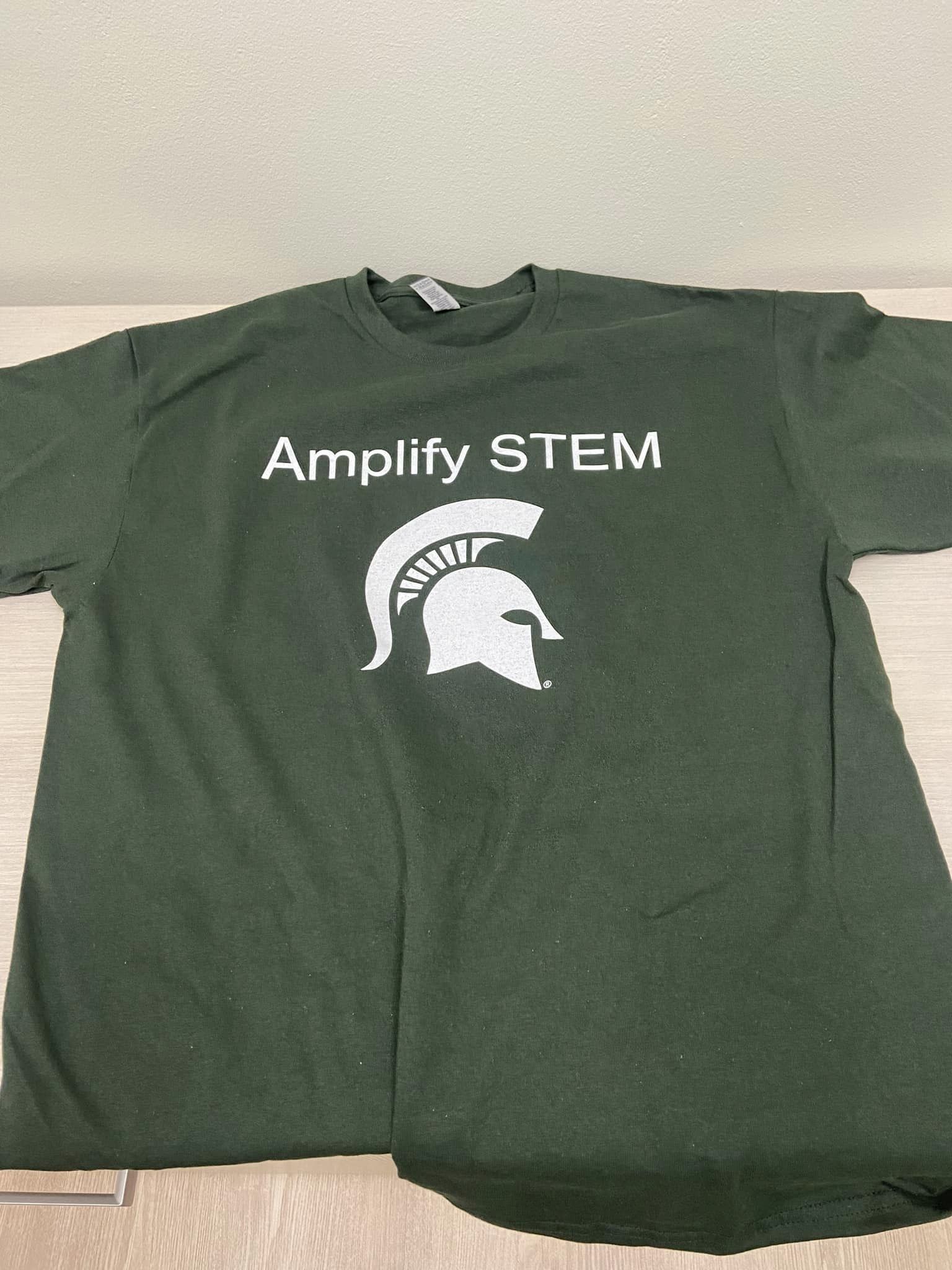 Front of the Amplify STEM t-shirt