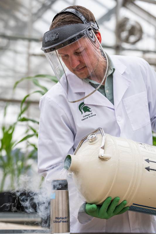 Michigan State University plant researcher Berkley Walker