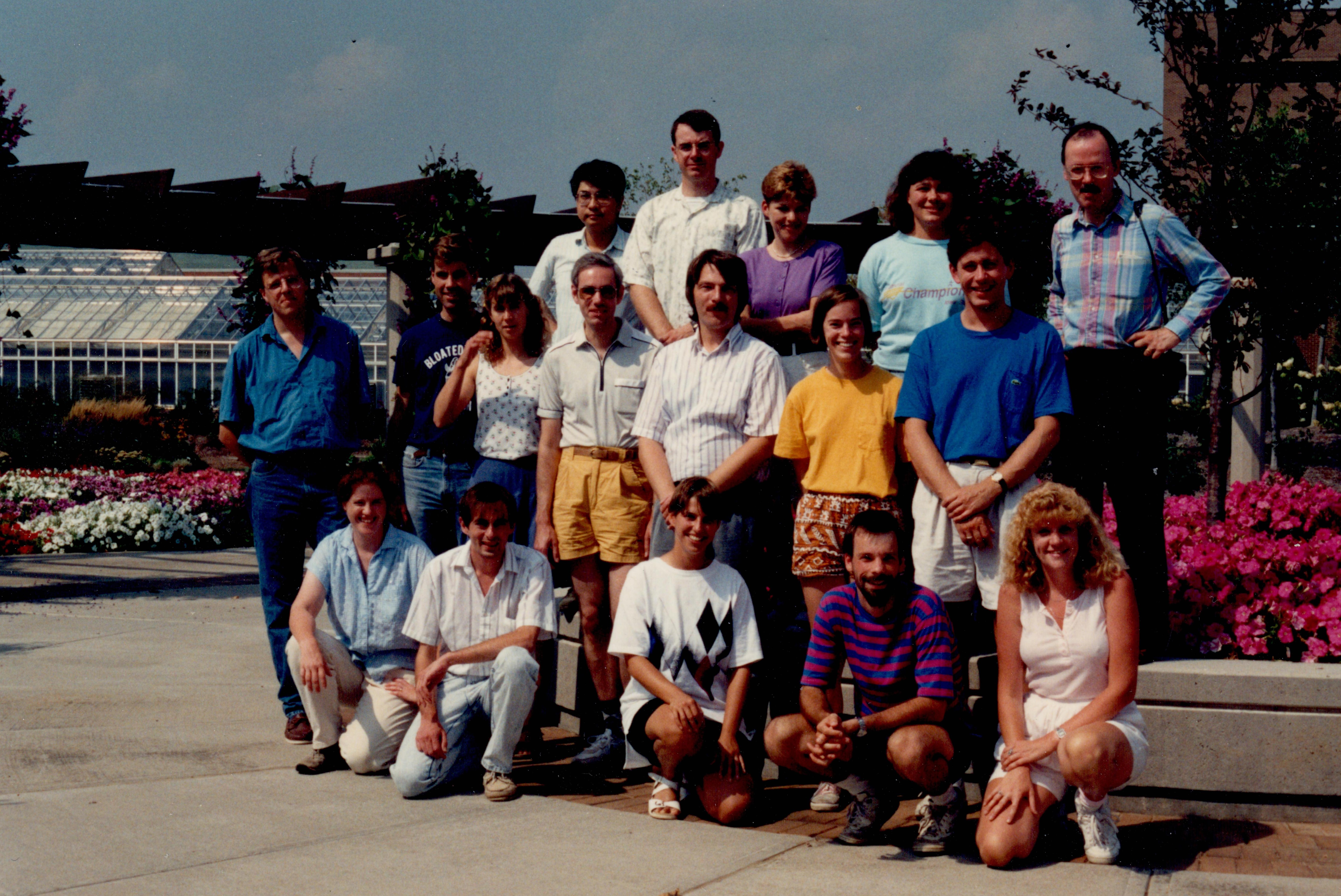 A group photo outside