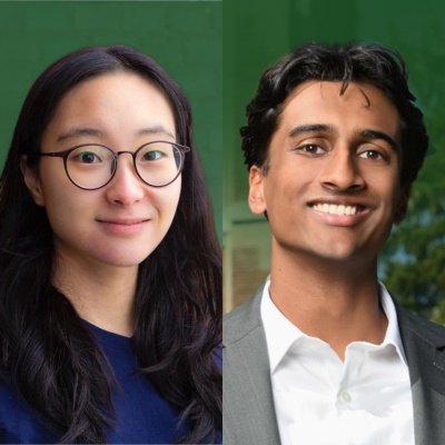 Goldwater Scholarship winners Lauren Jin and Aswath Karai