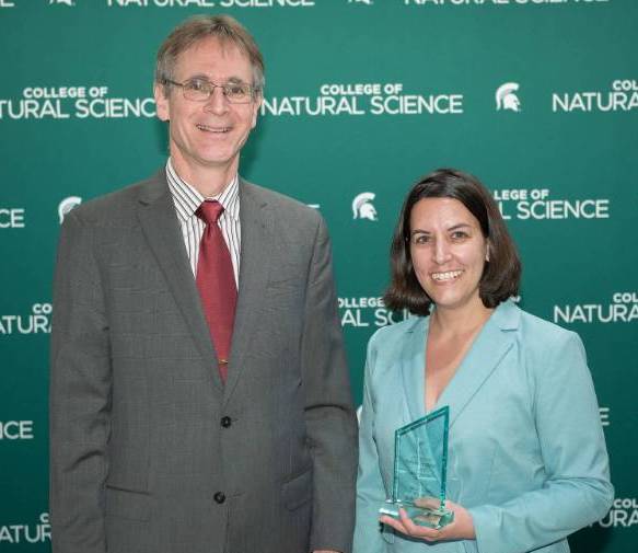 Eric Hegg and Daryl McPadden at the 2026 MSU College of Natural Science Alumni Awards