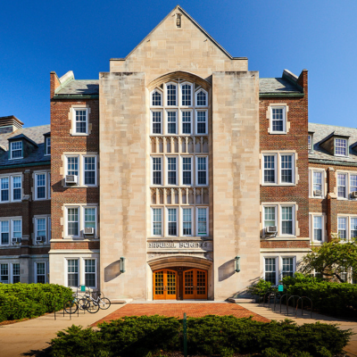 front of the Michigan State University College of Natural Science Building