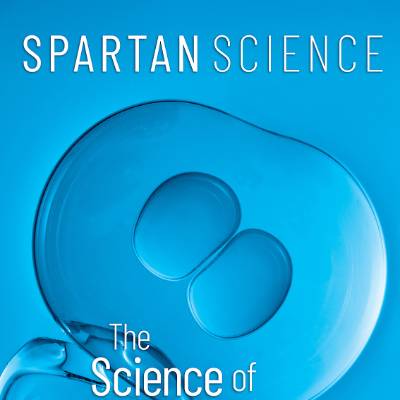 Spartan Science 2026 cover. Blue background with dividing cell.