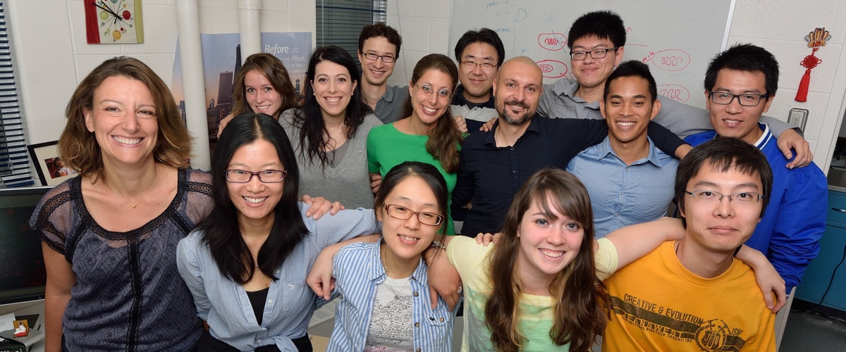 group of undergrad students and professors