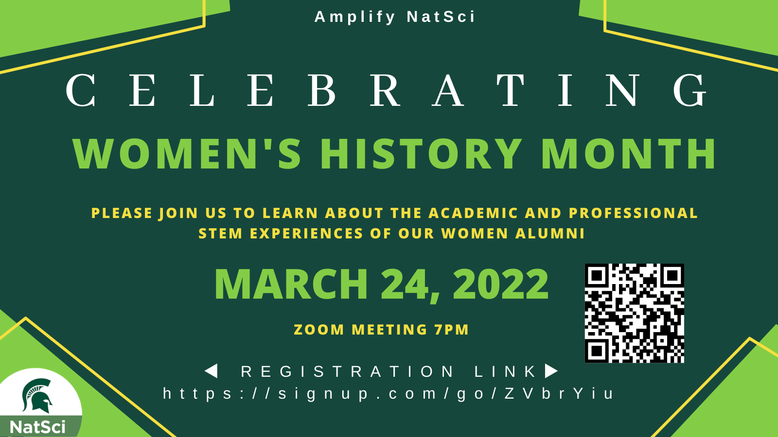 Women's History Month Amplify NatSci