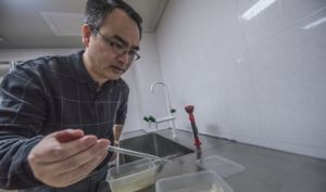 Image of Zhong Xi in lab