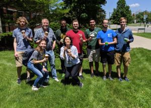 Image of Lenski lab on an MSU Dairy Store outing this summer