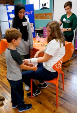 PhUn Day proper bandage application