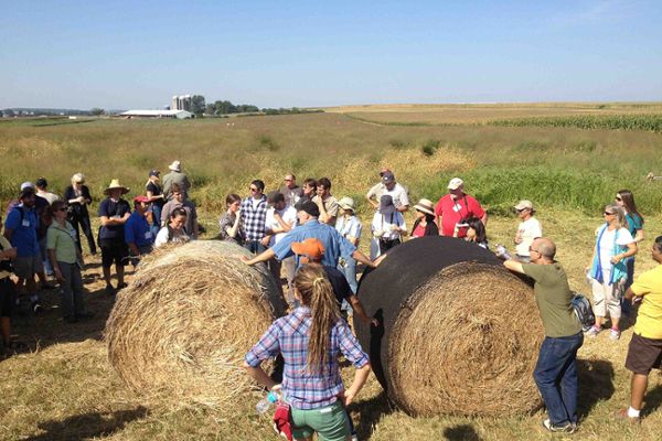 Tour of switchgrass farming at Arlington Station in Wisconsin