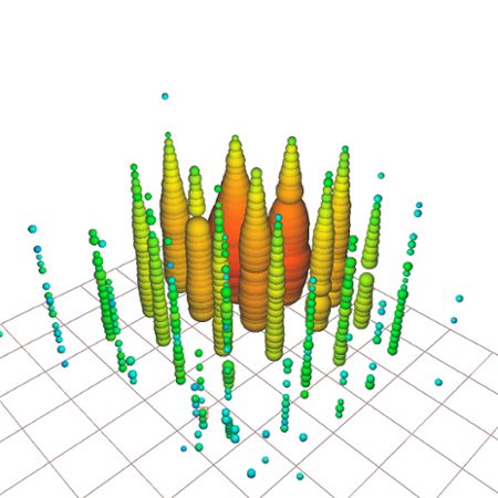 Visualization of the Glashow resonance event detected by IceCube