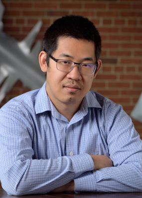 Huan Lei, assistant professor, in the Department of Computational Mathematics, Science and Engineering and the Department of Statistics and Probability, 